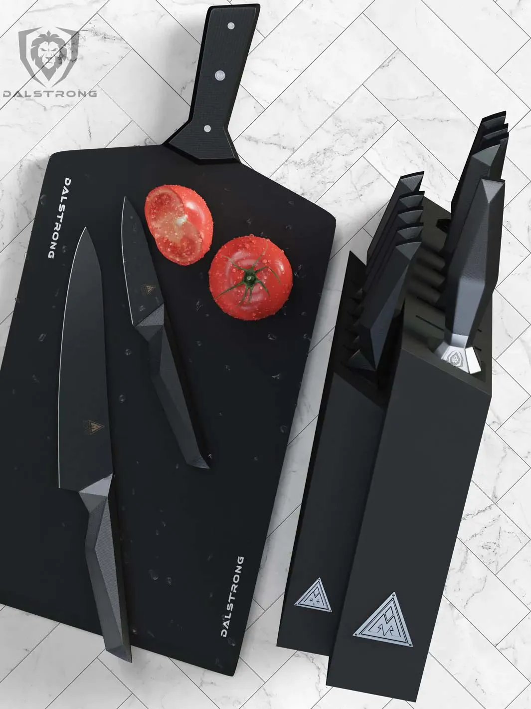 12-Piece Knife Block Set | Shadow Black Series | NSF Certified | Dalstrong ©