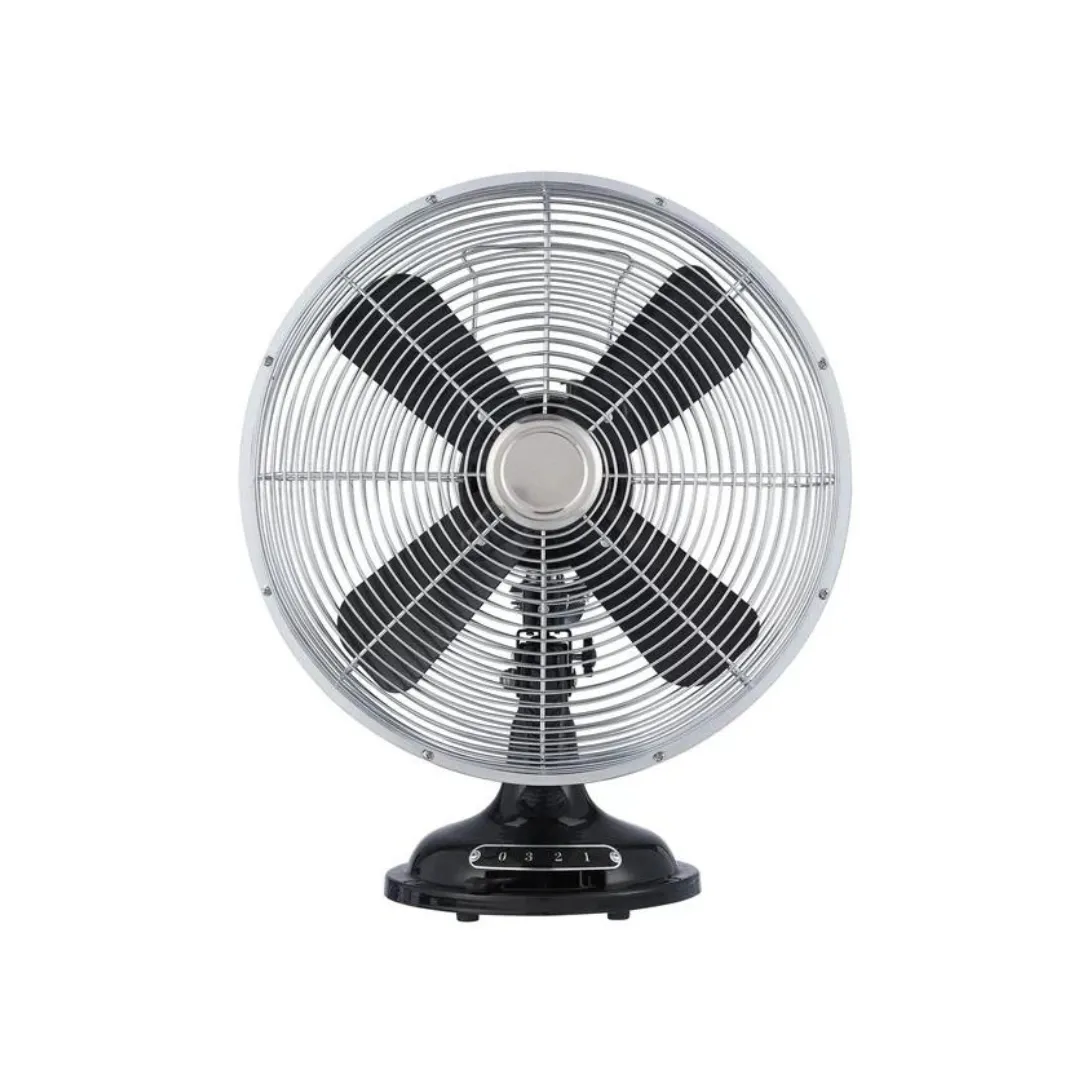 12" Better Homes & Gardens Retro Metal Oscillation Table Fan (various colors)