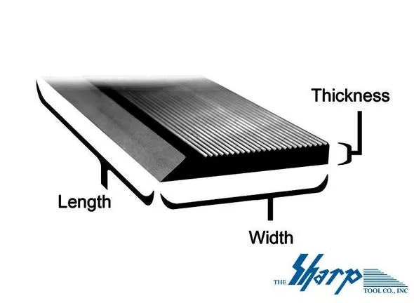 1/4" x 1-1/4" x 25" Black Nitride HSS Corrugated Moulder Knife