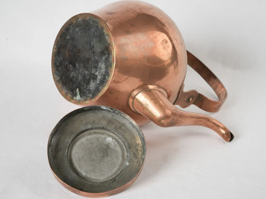 19th century French copper kettle - 8 liter