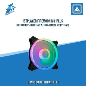 1STPLAYER FIREMOON M1-PLUS RGB GAMING 140MM FANS W/ HUB REMOTE KIT (3*FANS)