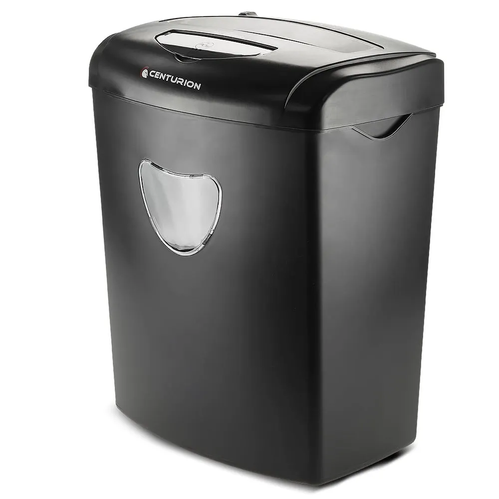 21L Cross-Cut Shredder, 10 Sheets, CDs, Credit Cards - Centurion