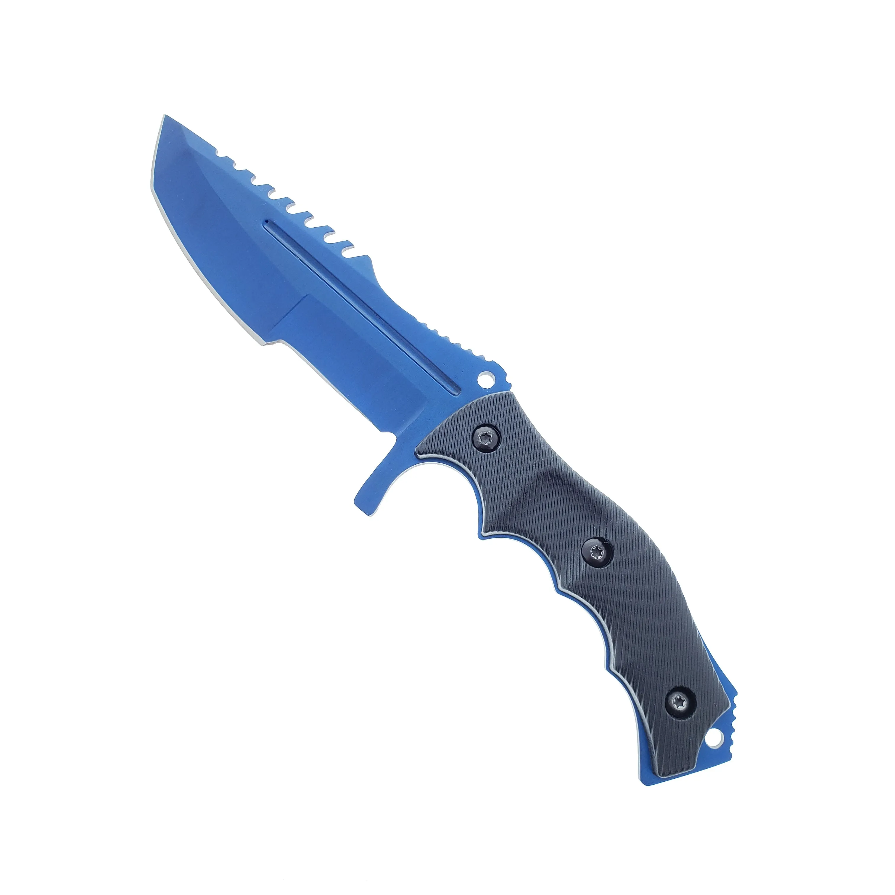 3 PCS Blue Set. 7 1/2" & 8 1/2" Tacital Knife, 7 1/2" Karambit ,