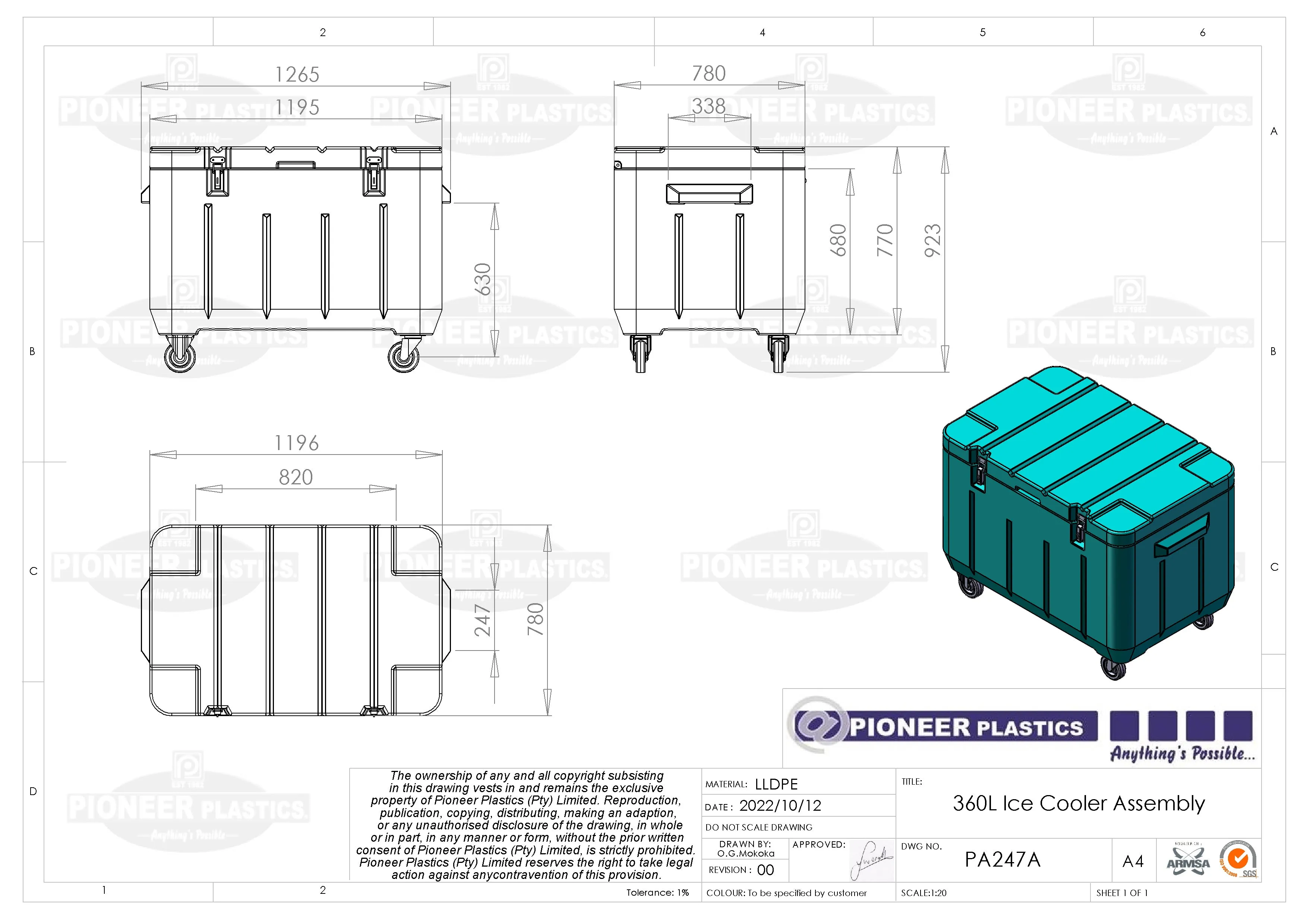 360L Cooler Box