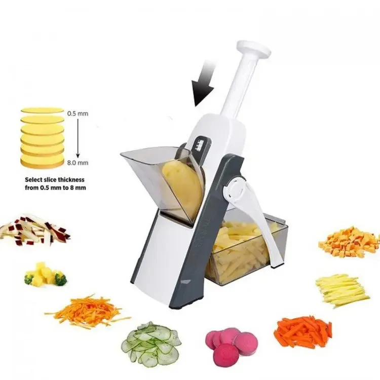 4 In 1 Mandoline Adjustable Vegetable & Fruit Spring Slicer Cutter