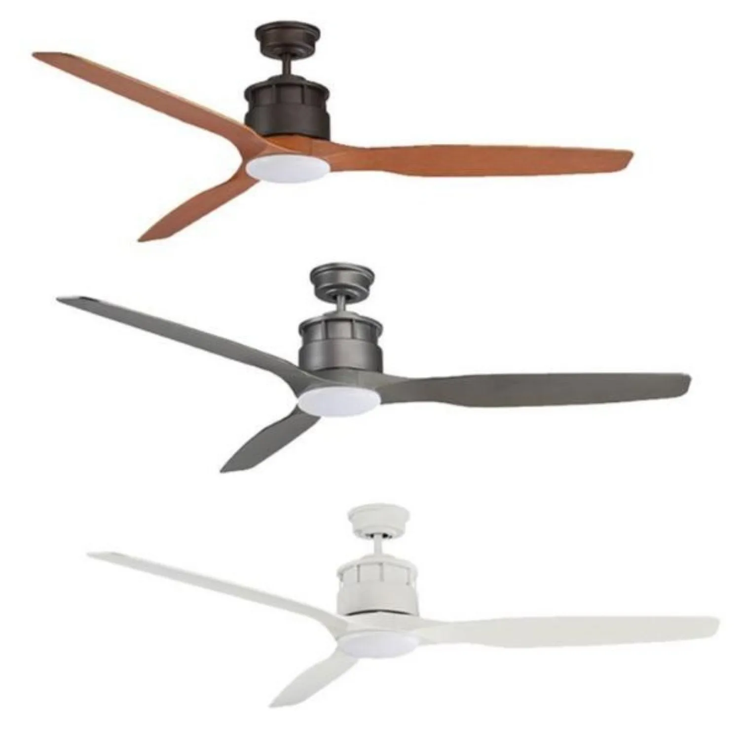 60" Governor AC Ceiling Fan Old Bronze, Titanium, White with Light MGF1533 Martec Lighting