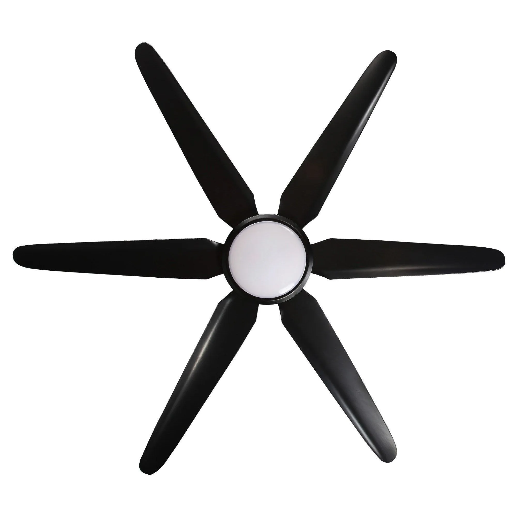 65" Industrial DC Motor Downrod Mount Ceiling Fan with Lighting and Remote Control