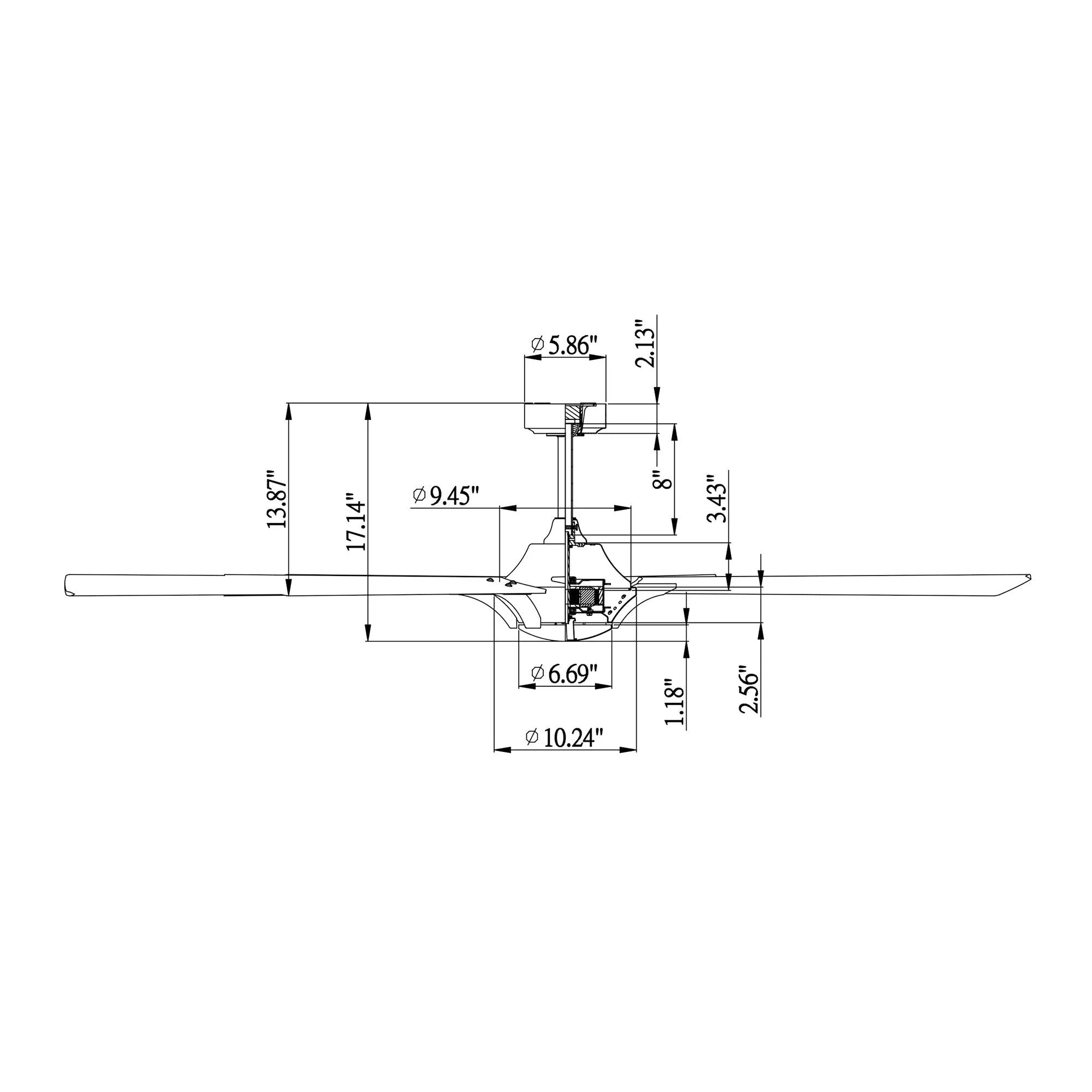 72" Farmhouse DC Motor Brushed Nickel Downrod Mount Reversible Ceiling Fan with Remote Control