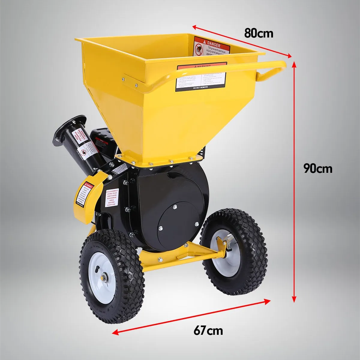 8HP Wood Chipper Shredder Mulcher OHV 4-Stroke 212cc - Ducar