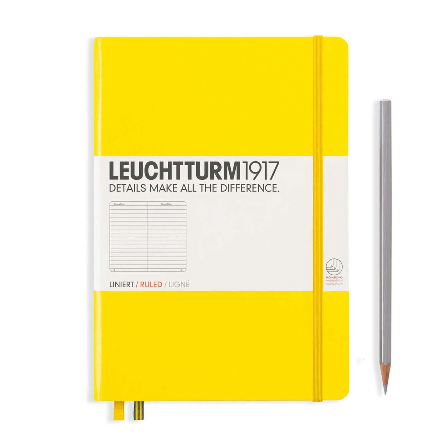 A5 Yellow Ruled - Hardcover Leuchtturm1917 Notebook