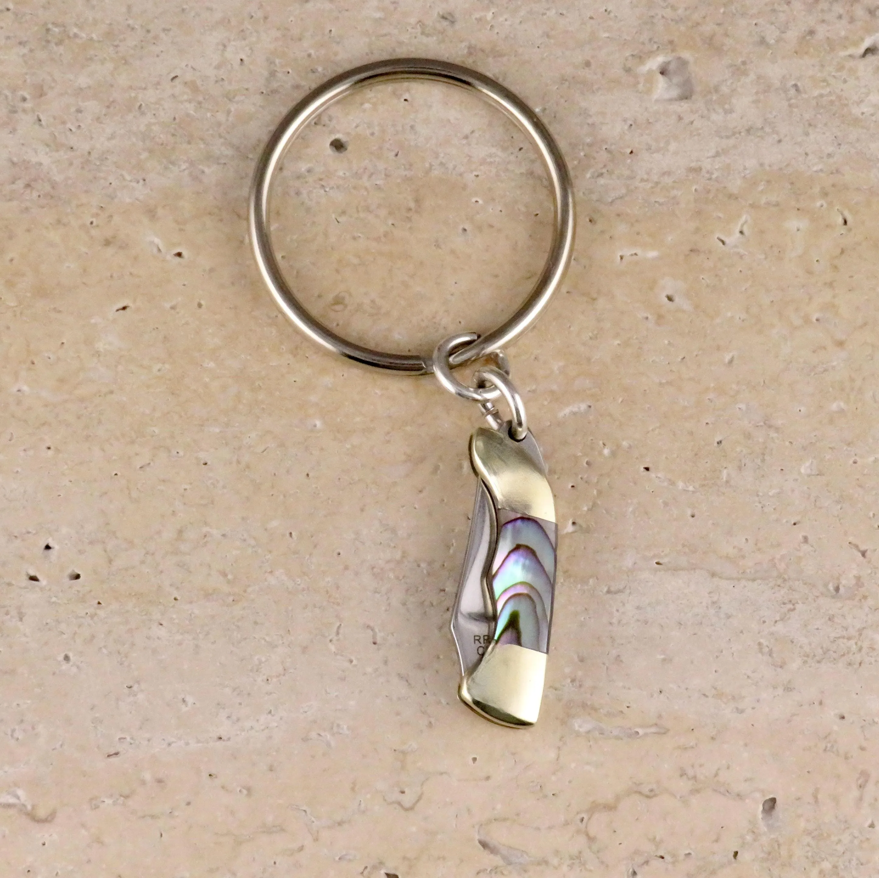 Abalone Mini Knife Keyring - MD