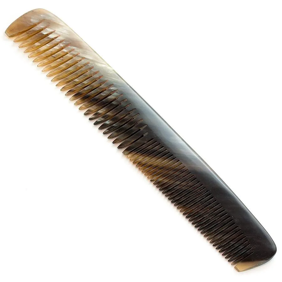 Abbeyhorn Ox Horn Double-Tooth 185mm Large Comb