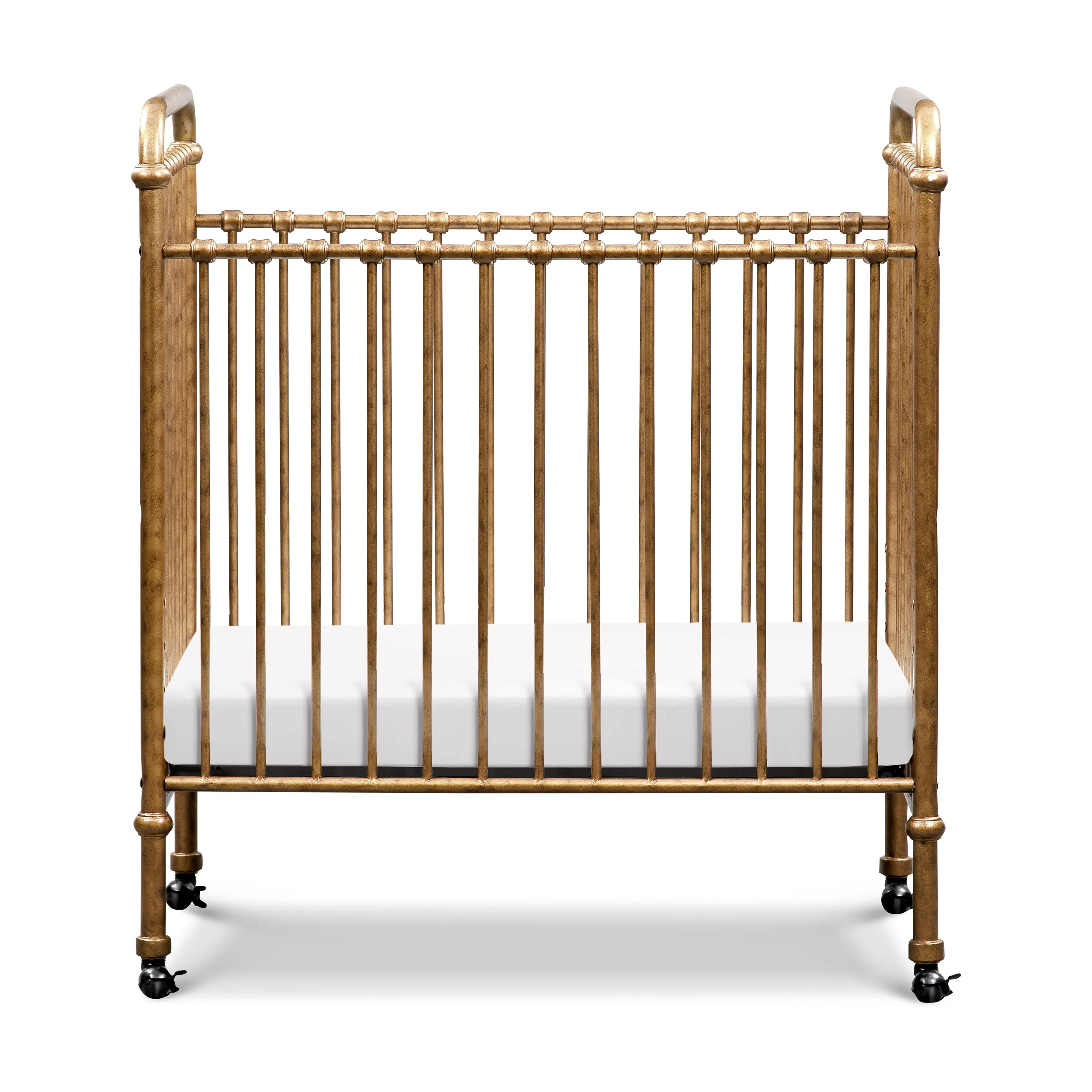 Abigail 3-in-1 Convertible Mini Crib - Vintage Gold