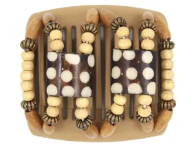 African Butterfly Chameleon Hair Comb - Stones & Bones Blonde 31