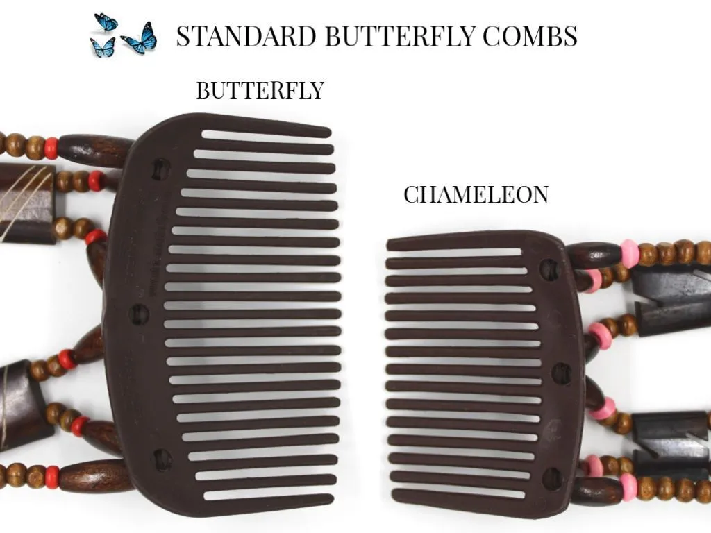 African Butterfly Hair Comb - Dupla Black 119