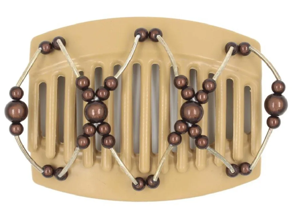 African Butterfly Thick Hair Comb - Beada Tube Blonde 34