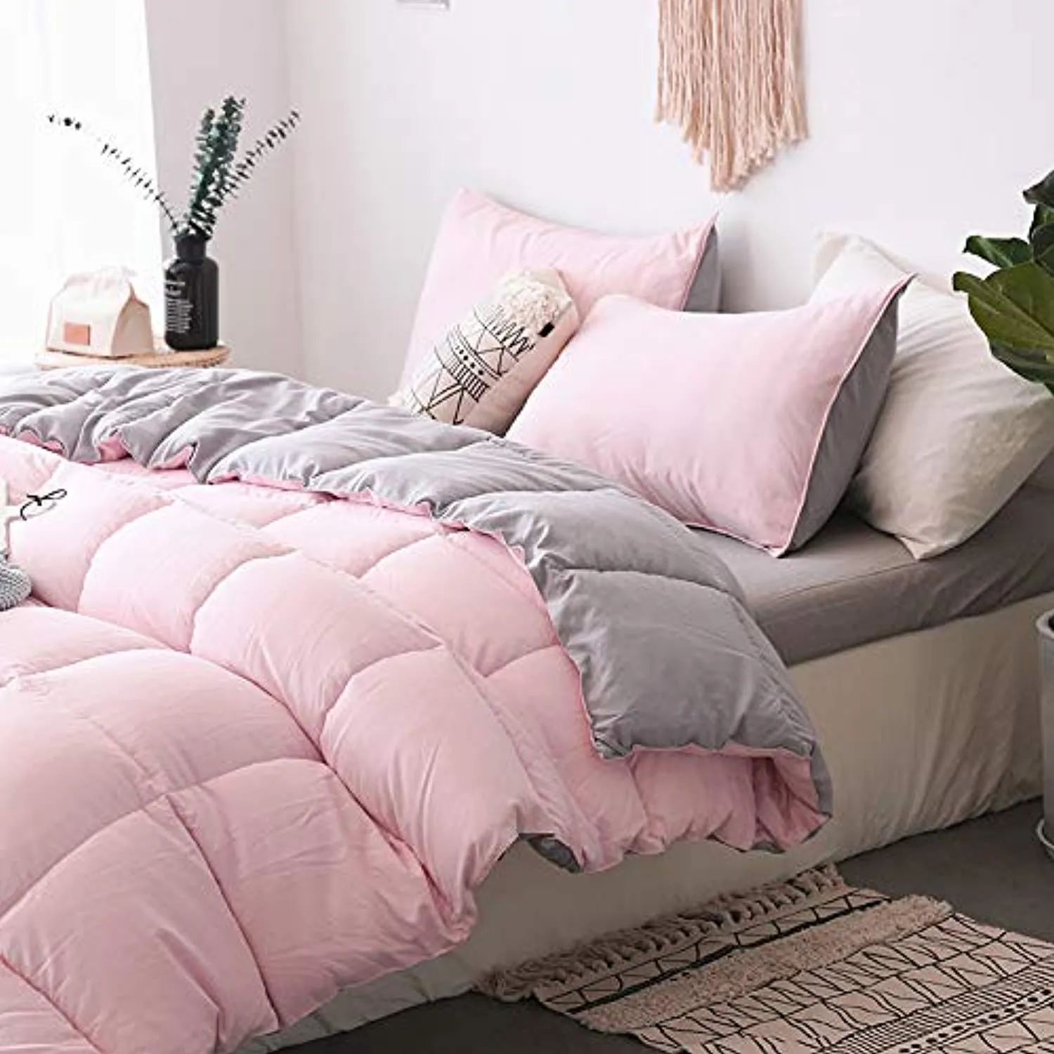 All Season Down Alternative Quilted Comforter Set with Sham(s)