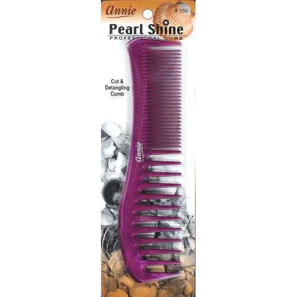 Annie Pearl Shine Comb Detangler Asst Color