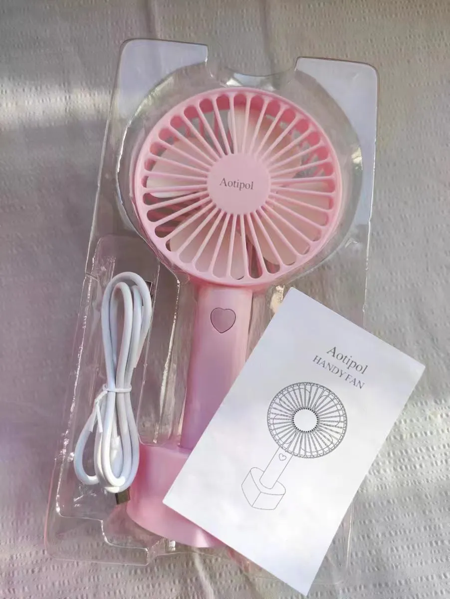 Aotipol hand-held electric fan,portable electric fan rechargeable battery