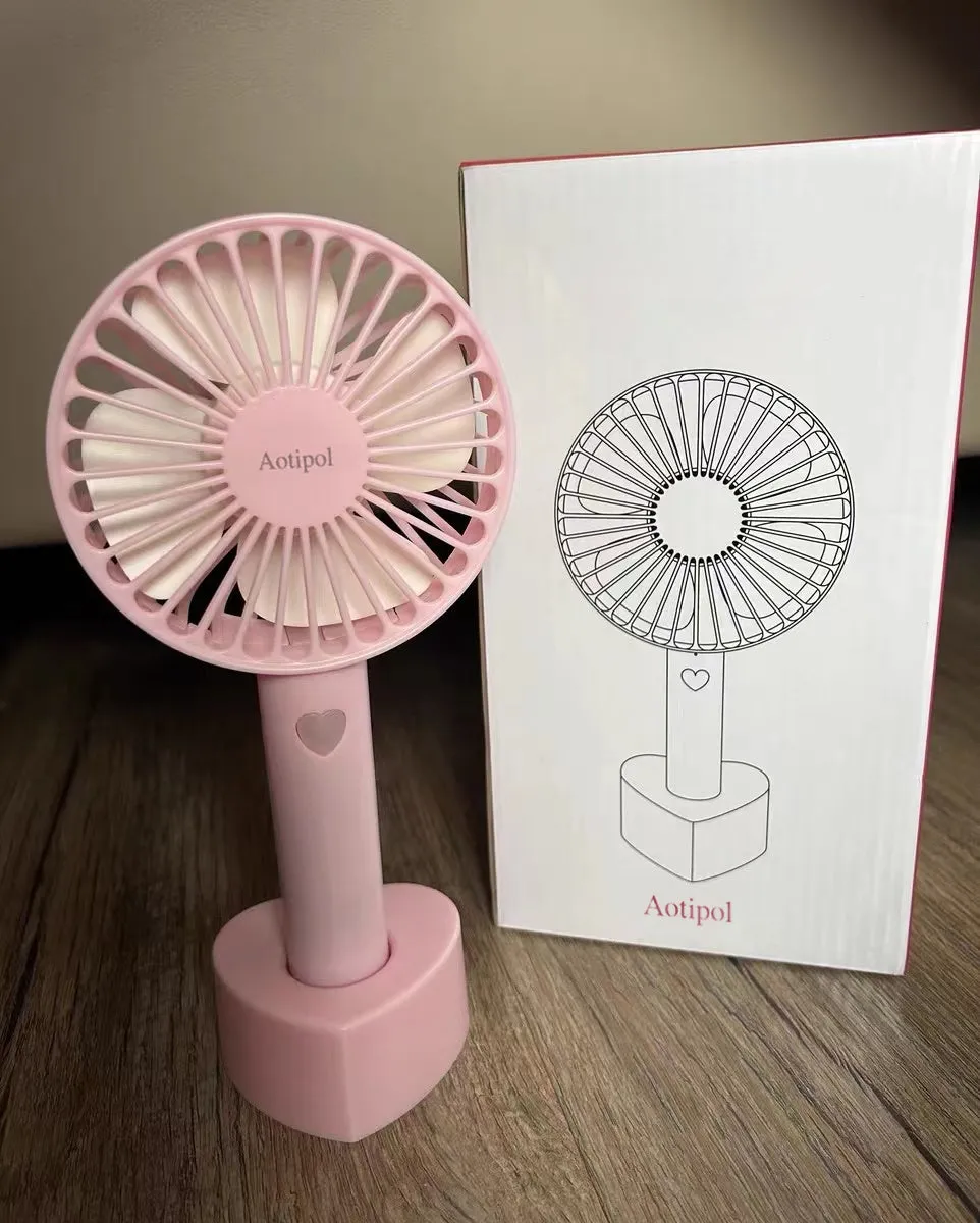 Aotipol hand-held electric fan,portable electric fan rechargeable battery