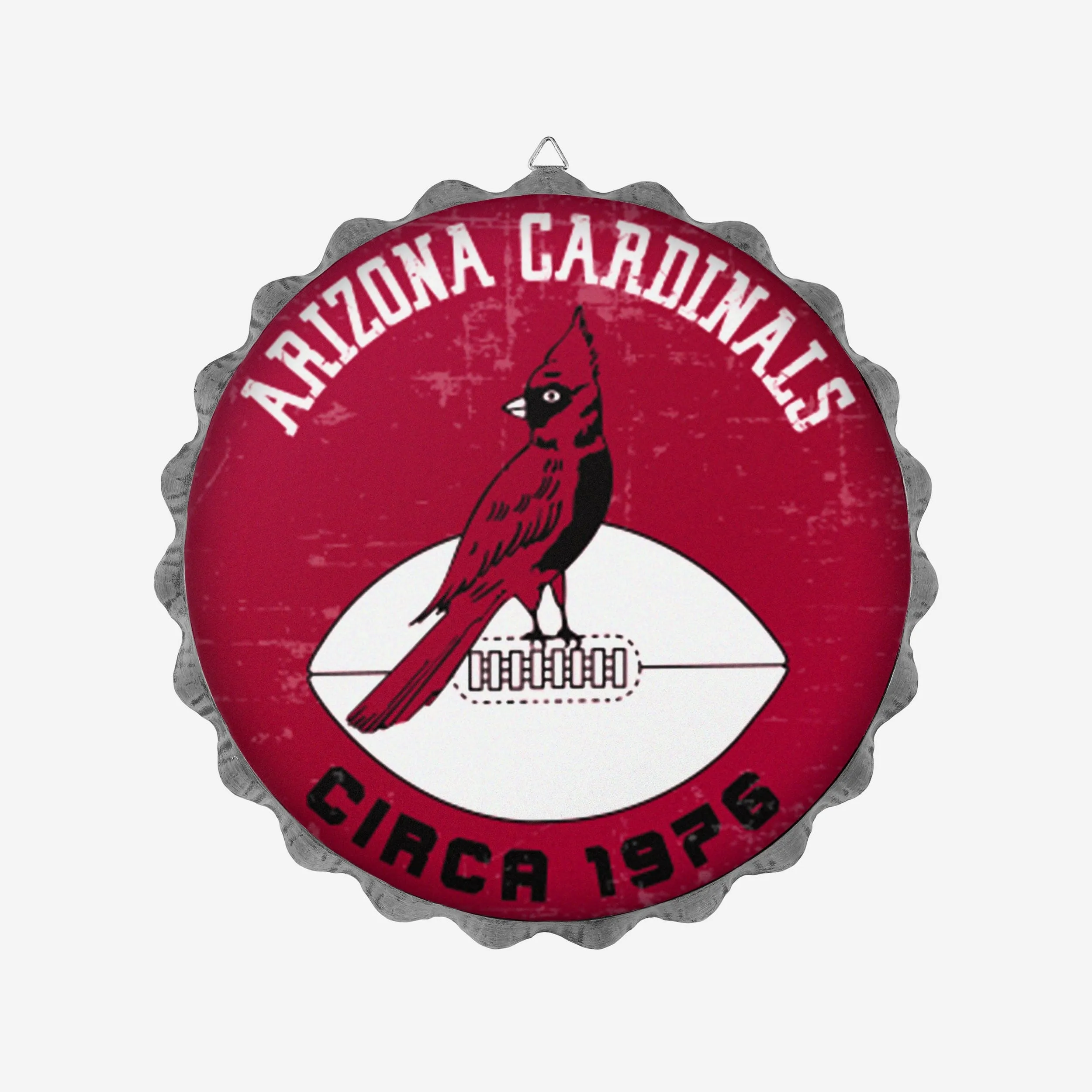 Arizona Cardinals Retro Bottle Cap Wall Sign