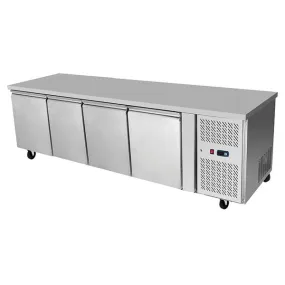 Atosa EPF3442 Underbench Four Door Cooling Fridge Table 2230 mm