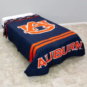 Auburn Tigers Reversible Big Logo Soft and Colorful Comforter