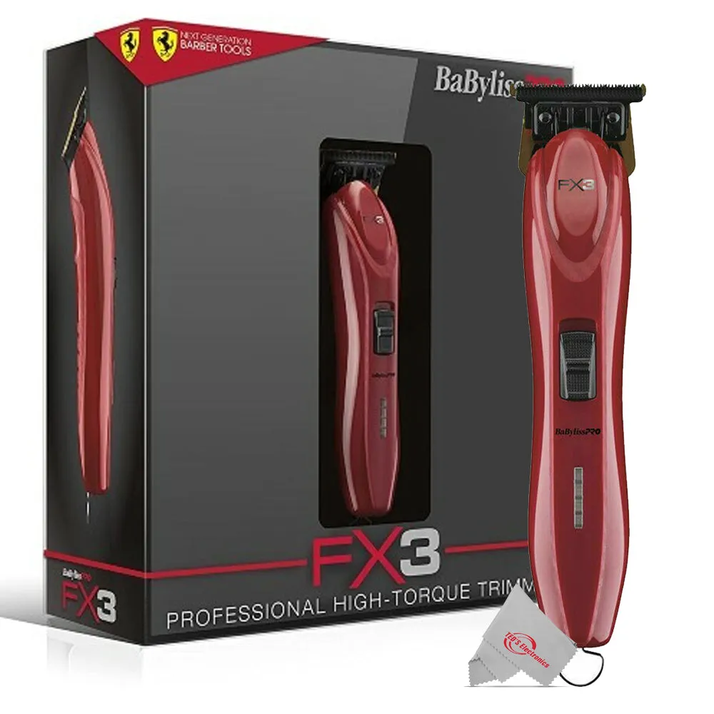 BaByliss PRO Barberology FX3 Collection High-Torque Sleek Clipper Trimmer Shaver Set