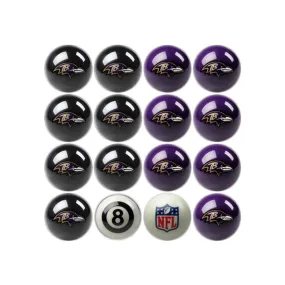 Baltimore Ravens Home & Away Billiard Ball Set