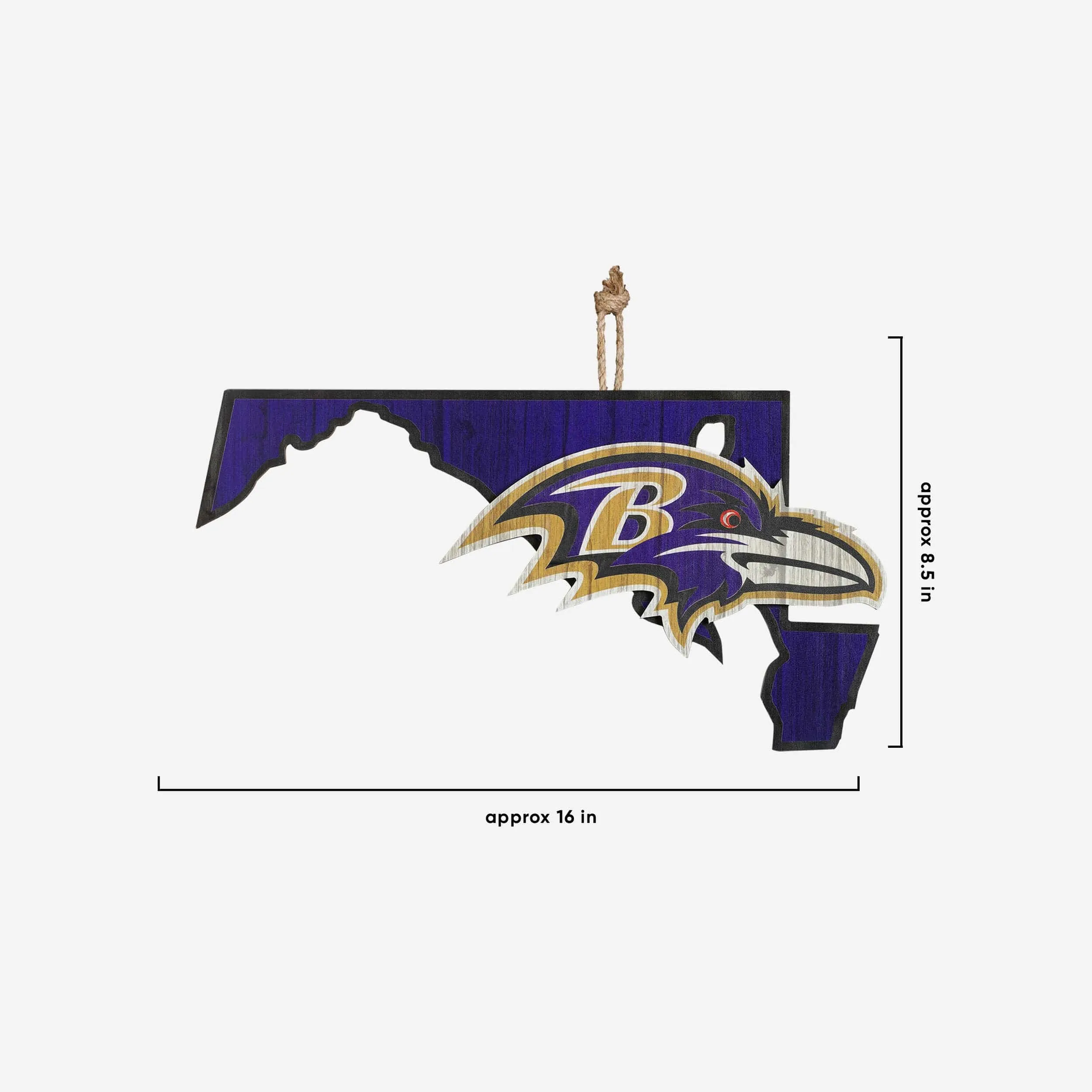 Baltimore Ravens Wood State Sign