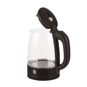 Berlinger Haus Electric Glass Kettle, 1.7Lit, 2200Watts, Black Rose