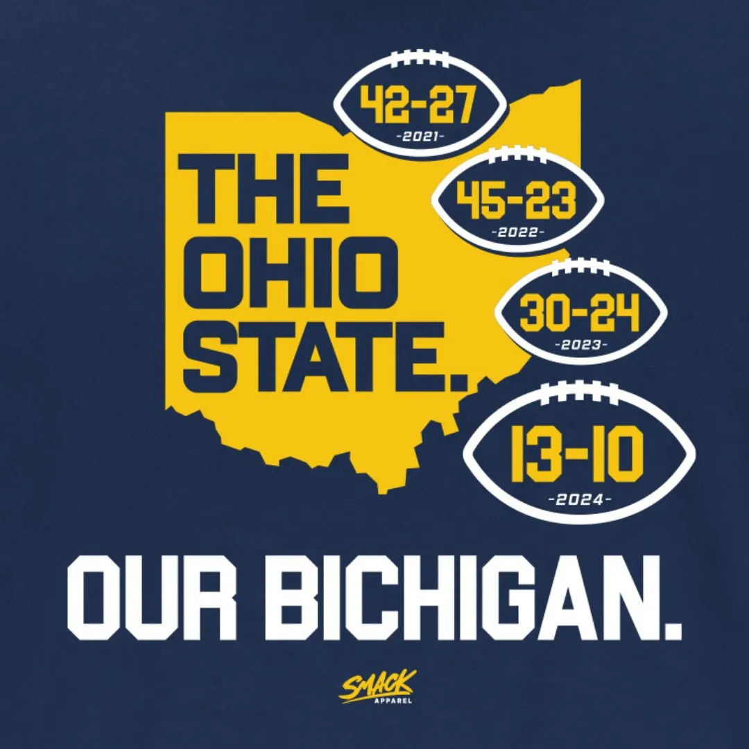 Bichigan 2024 (Anti-OSU) T-Shirt for Michigan College Fans (SM-5XL)