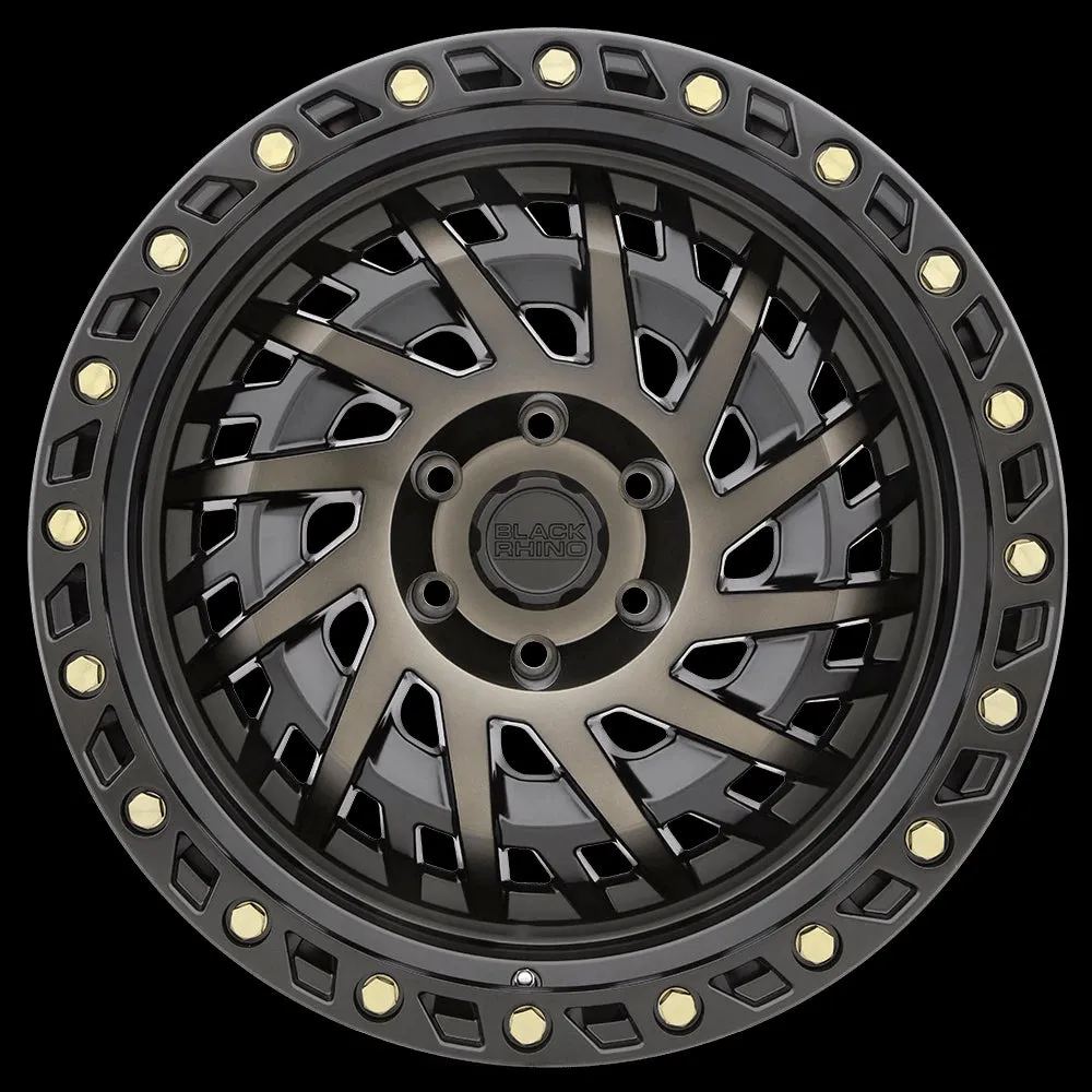 Black Rhino Shredder 18X9.5 5X127 0mm Matte Black W/ Machined Dark Tint