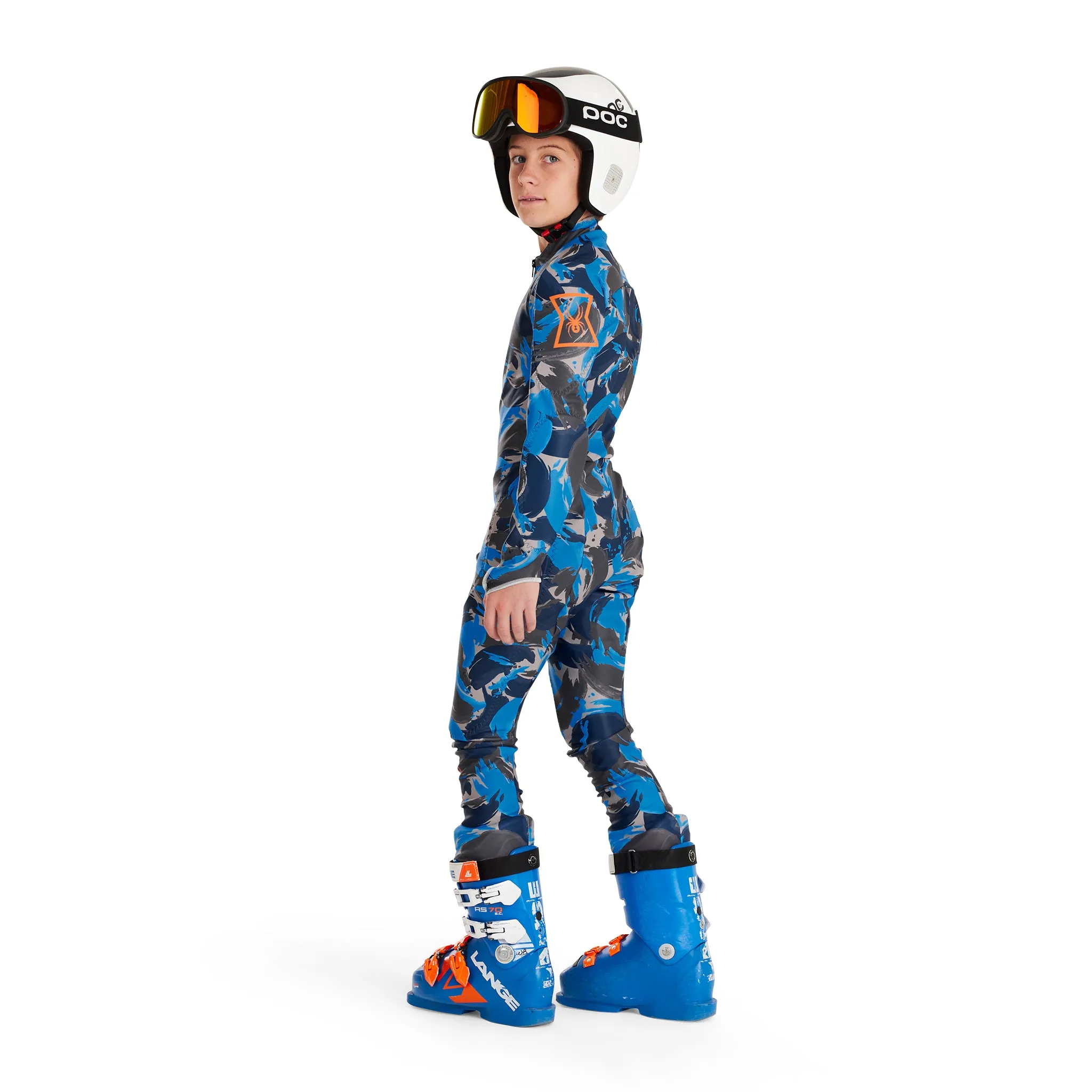 Boys Performance Gs - Camouflage Aether Blue