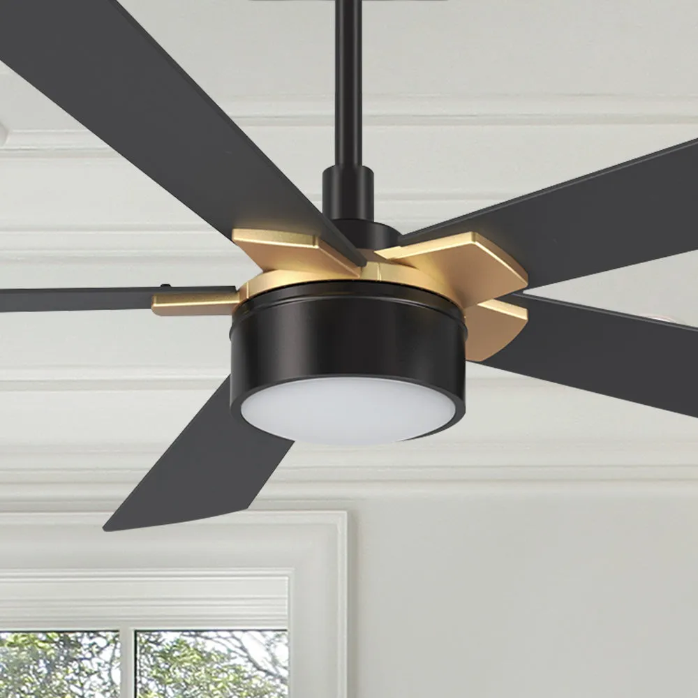 Brescia Smart Ceiling Fan with LED Light and Remote Outdoor/Indoor 52"