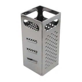 Browne 5753300 Grater, 4 in  x 4 in  x 9 in H, (4) surfaces: coarse shredder, medium shredder,