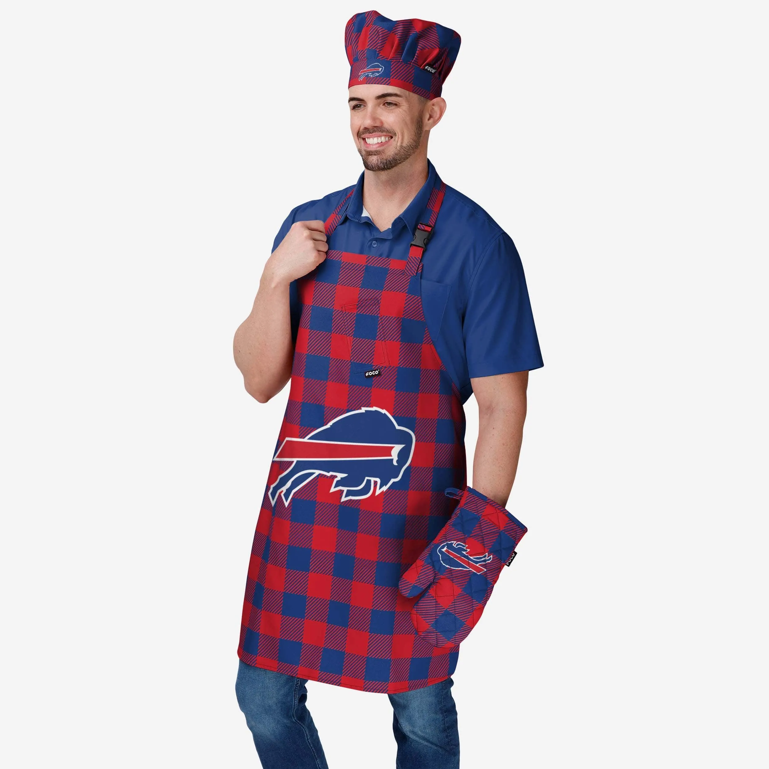 Buffalo Bills Plaid Chef Set