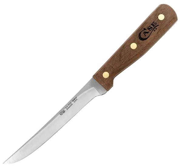 *Case Cutlery Boning 6", Walnut handle, Stainless Steel. XX635 Pattern