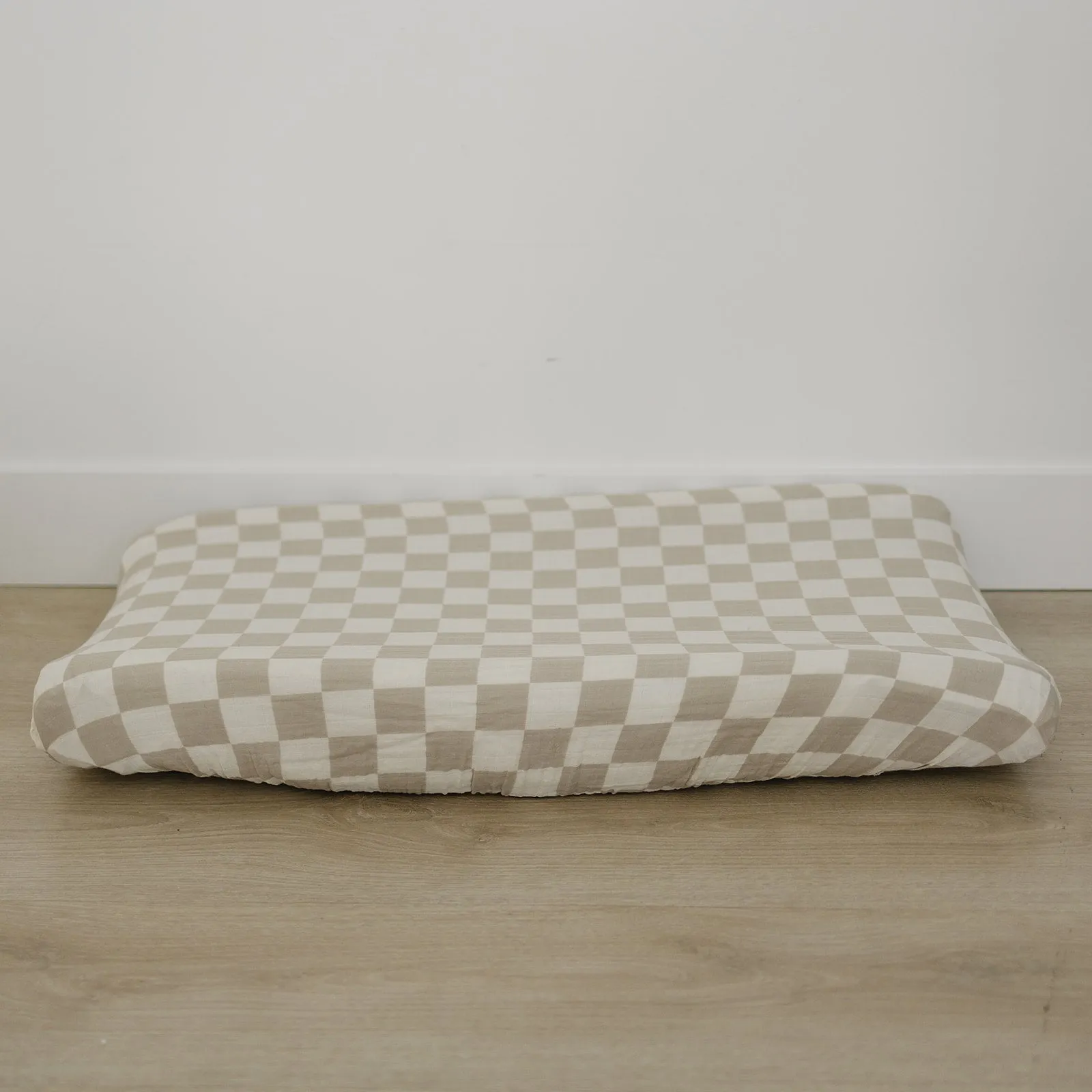 Changing Pad Cover | Taupe Checkered