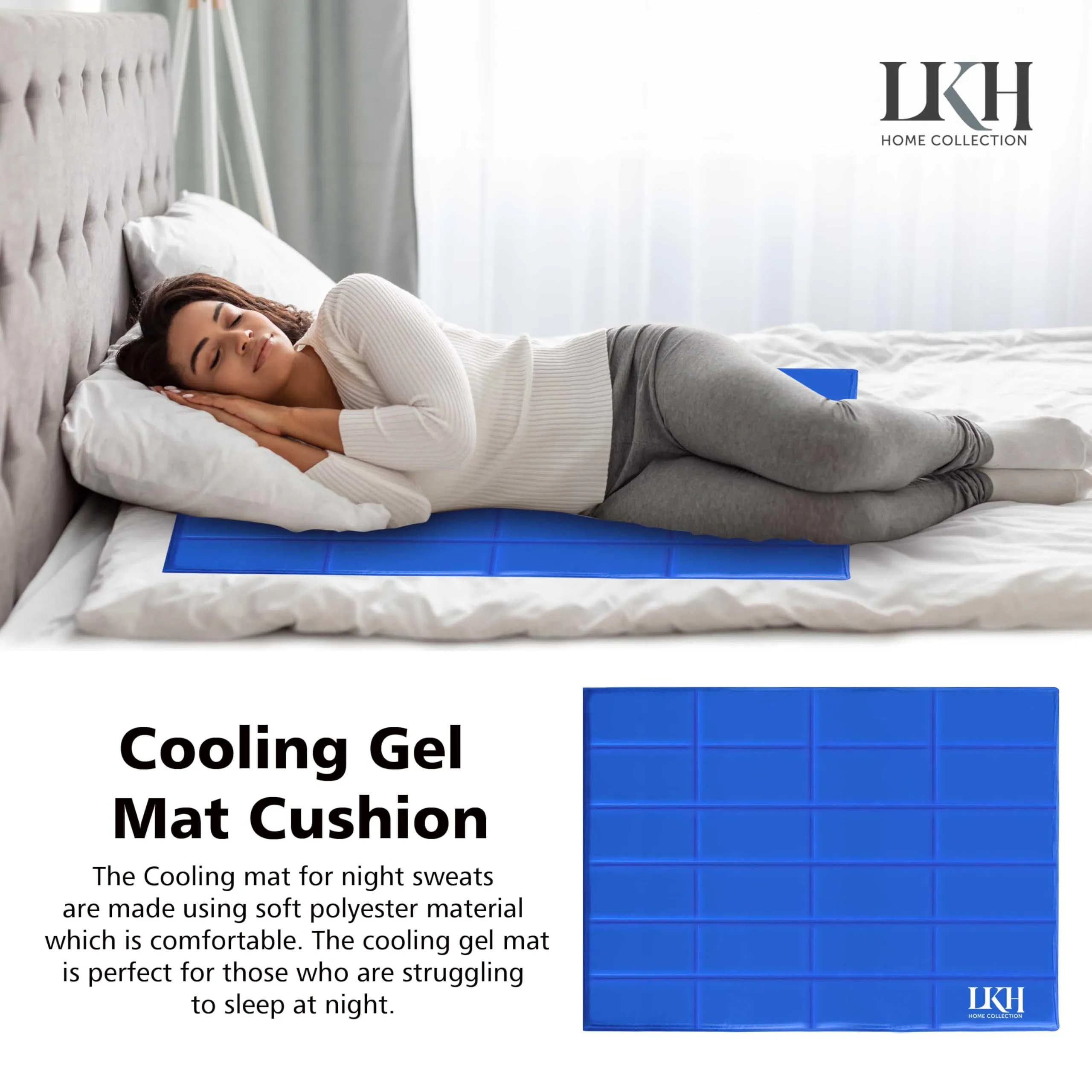 Cooling Gel Mattress Body Mat Cooling Pad - 90x60CM