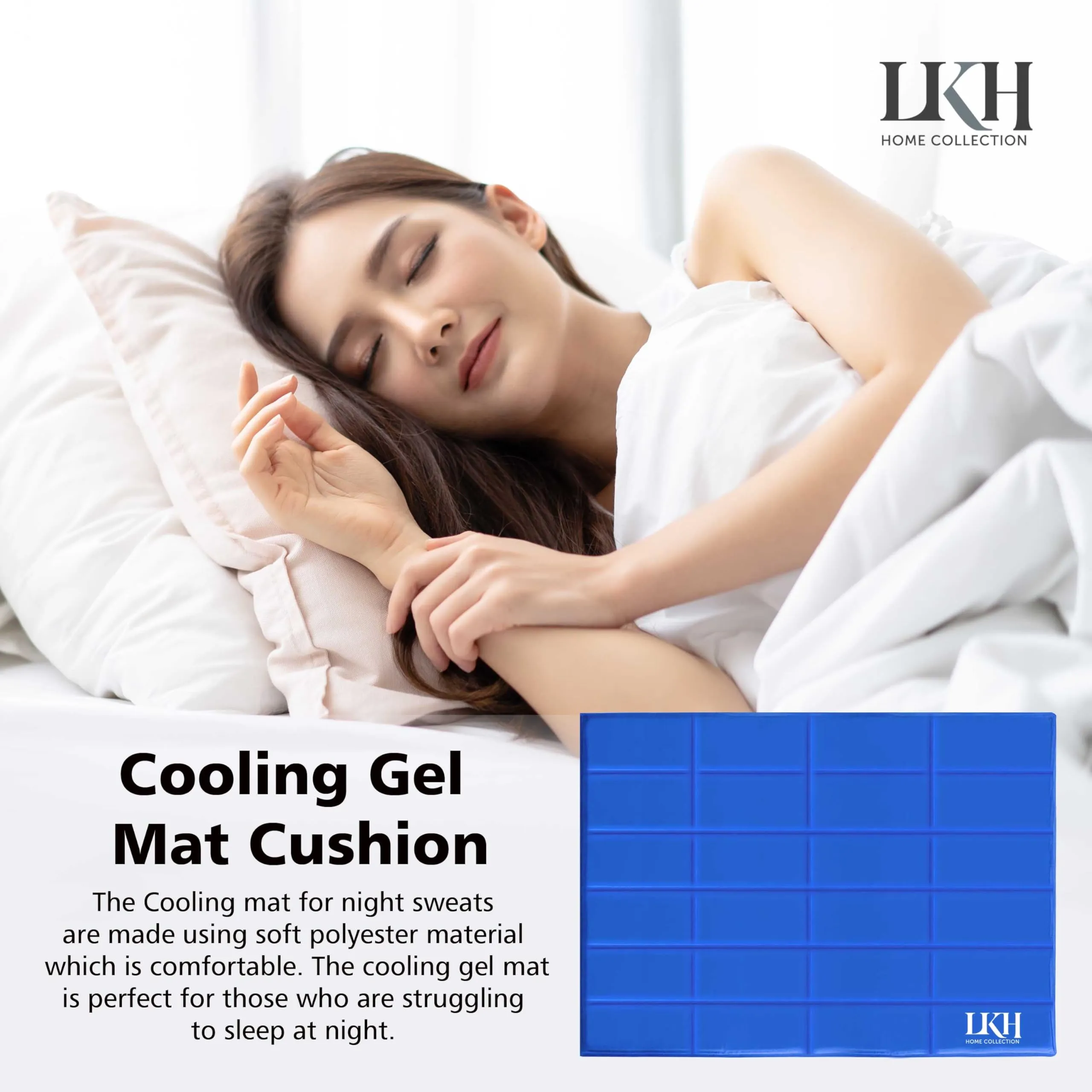 Cooling Gel Mattress Body Mat Cooling Pad - 90x60CM