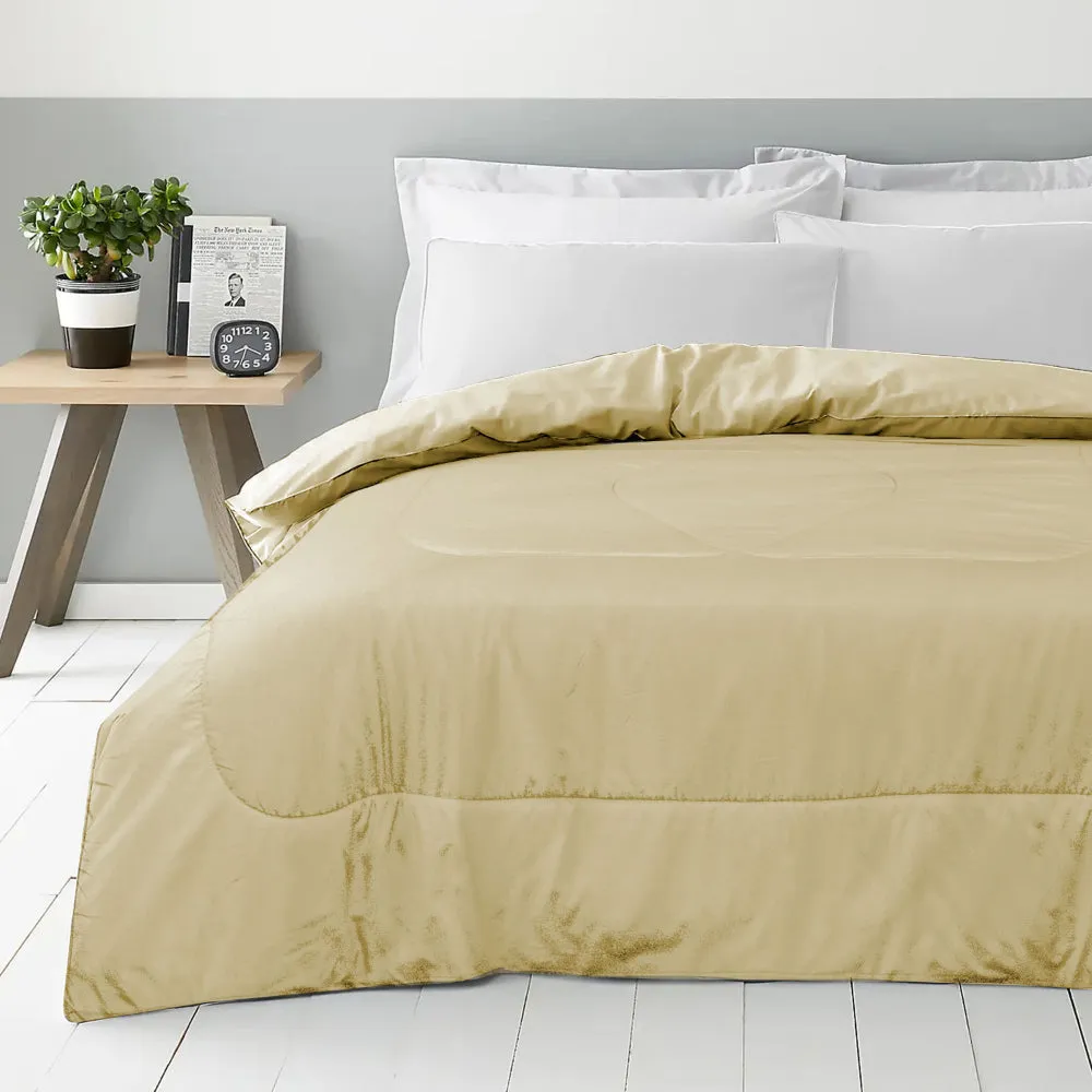 Cotton Home Roll Comforter Mustard