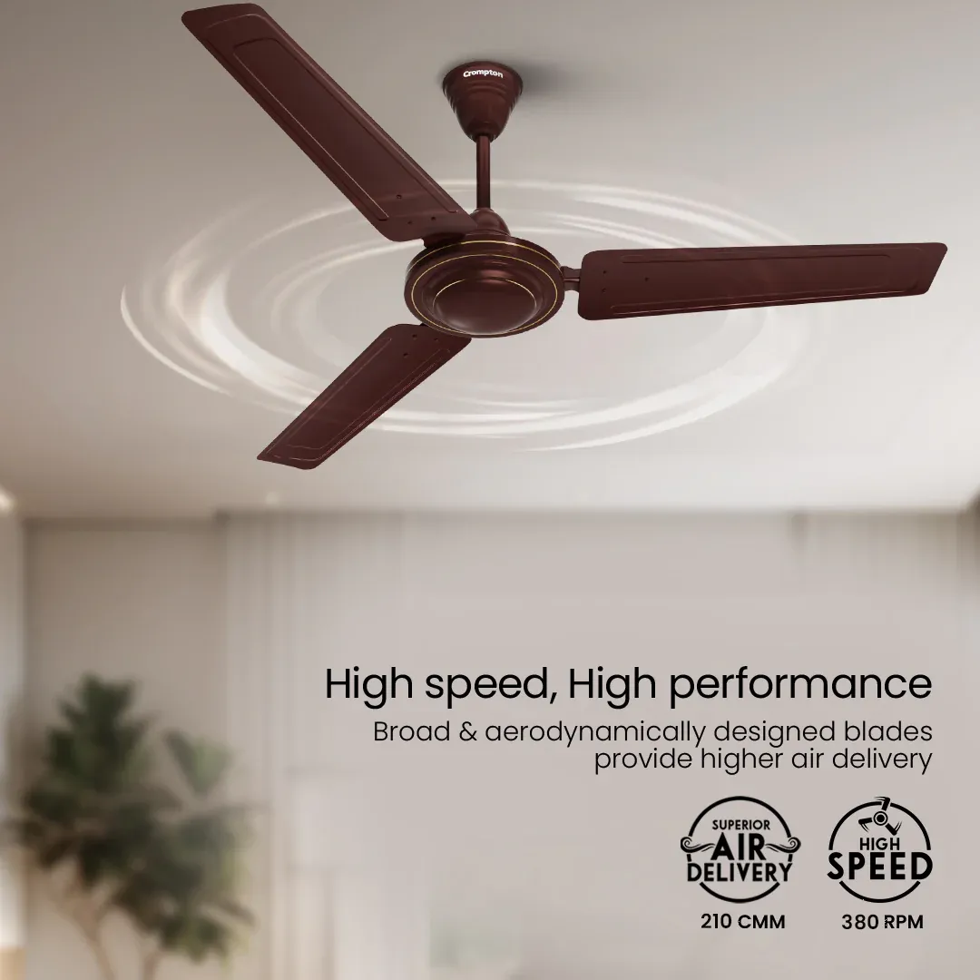 Crompton Surebreeze Brizair| Star Rated Ceiling Fan