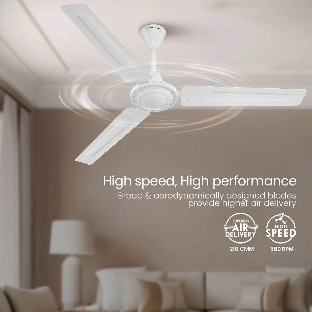 Crompton Surebreeze Brizair| Star Rated Ceiling Fan