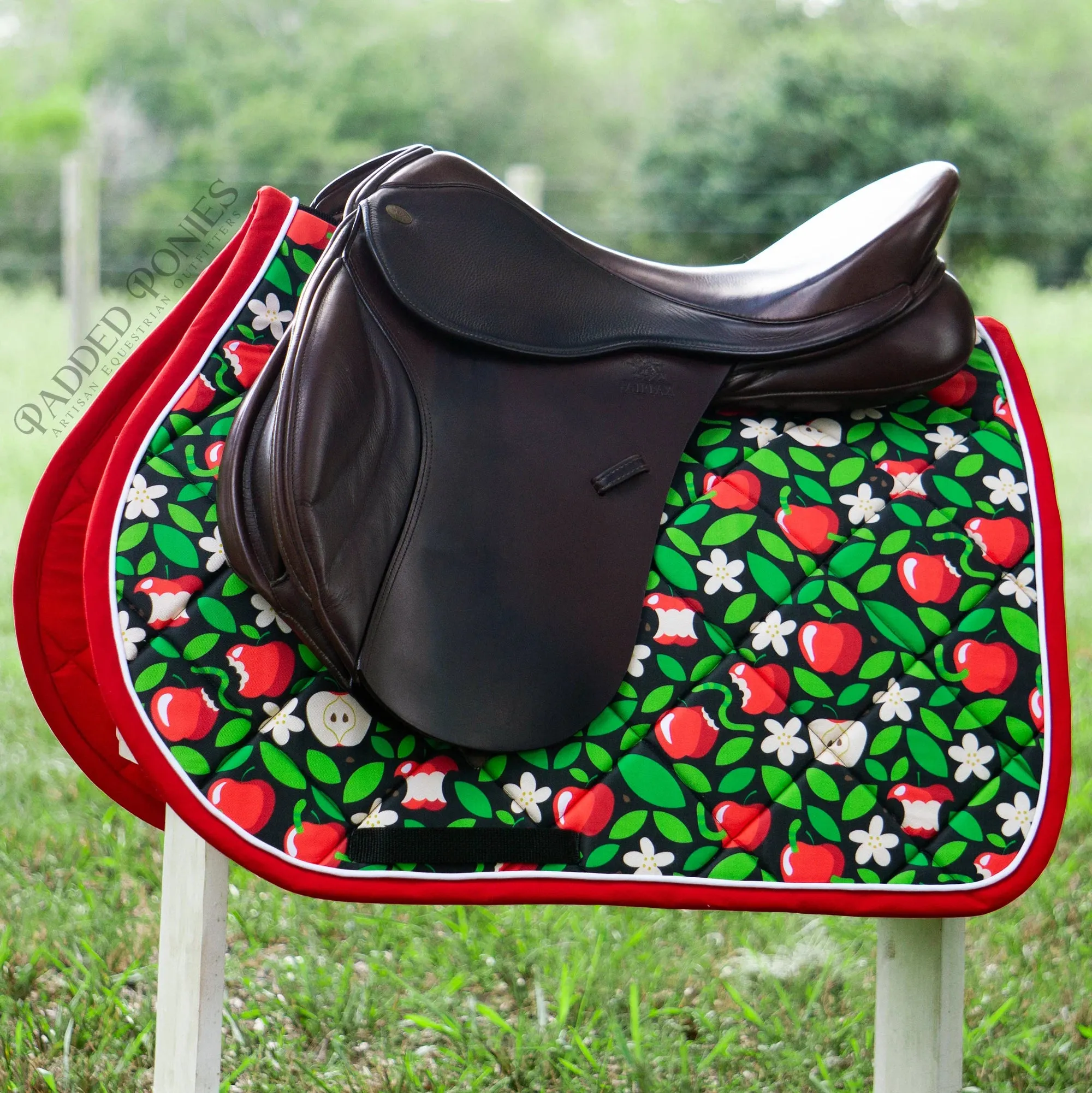 Custom Honeycrisp Apples Saddle Pad