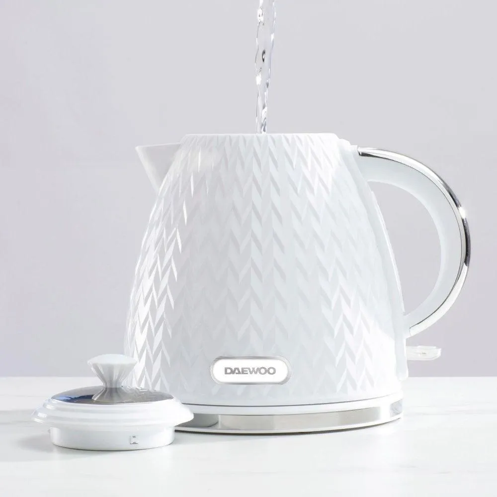 Daewoo Argyle White Jug Kettle | 1.7L