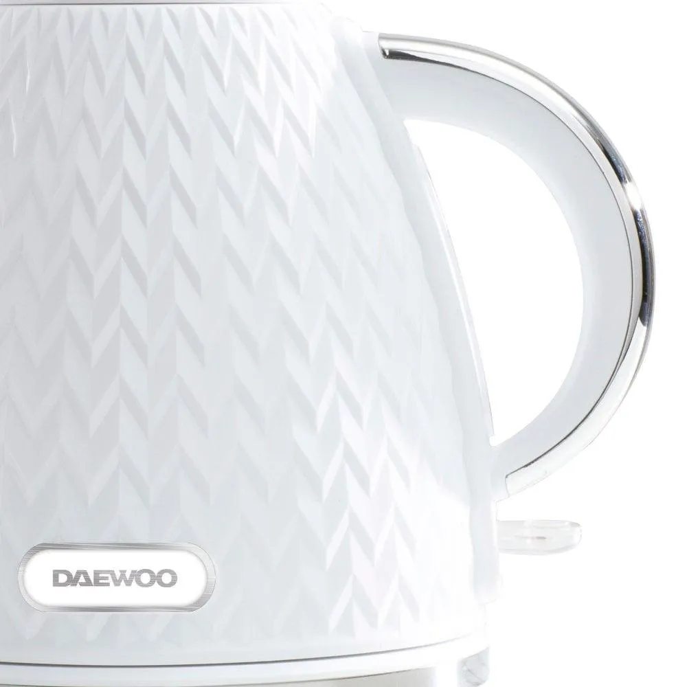 Daewoo Argyle White Jug Kettle | 1.7L