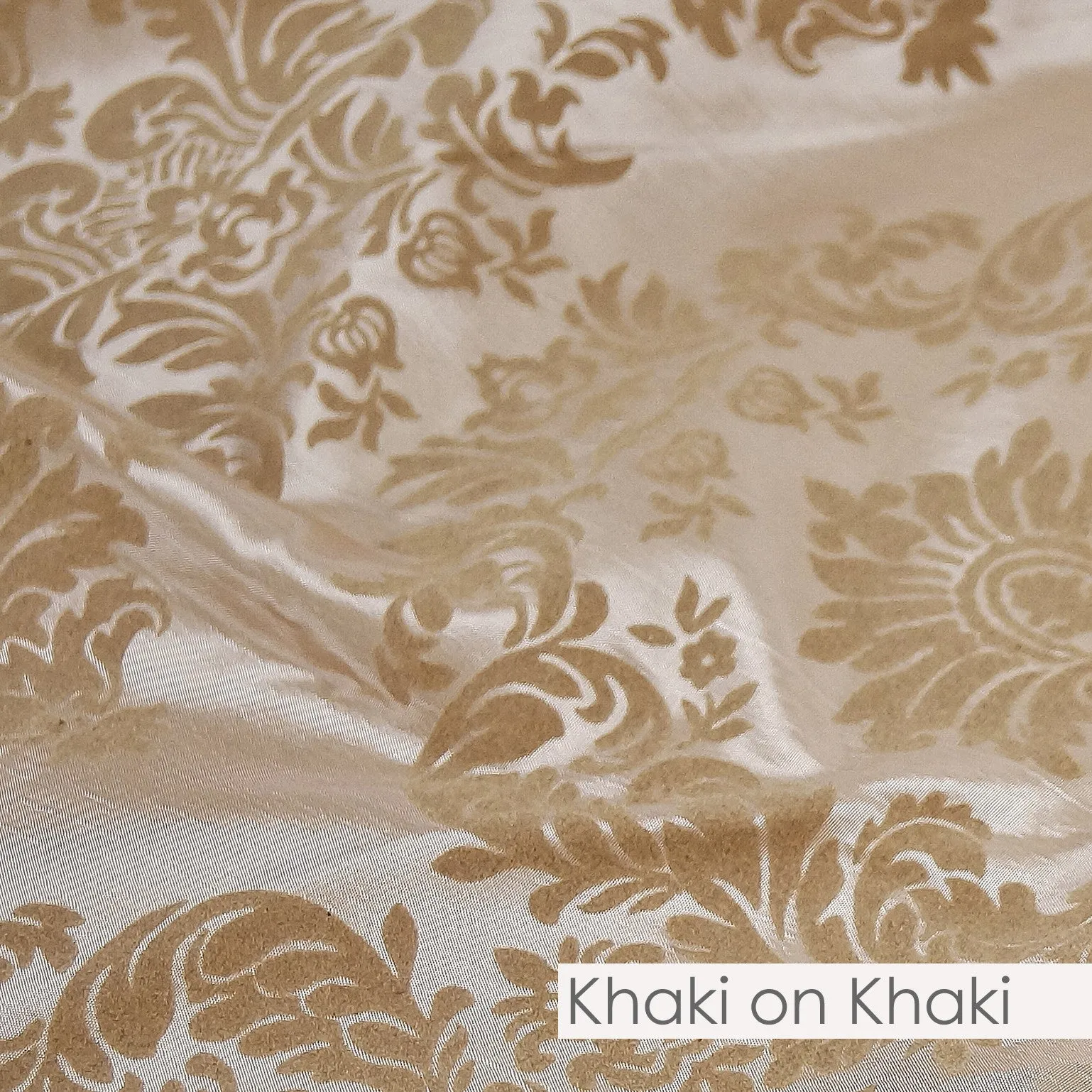 Damask Flocking Taffeta Chair Pad Cover