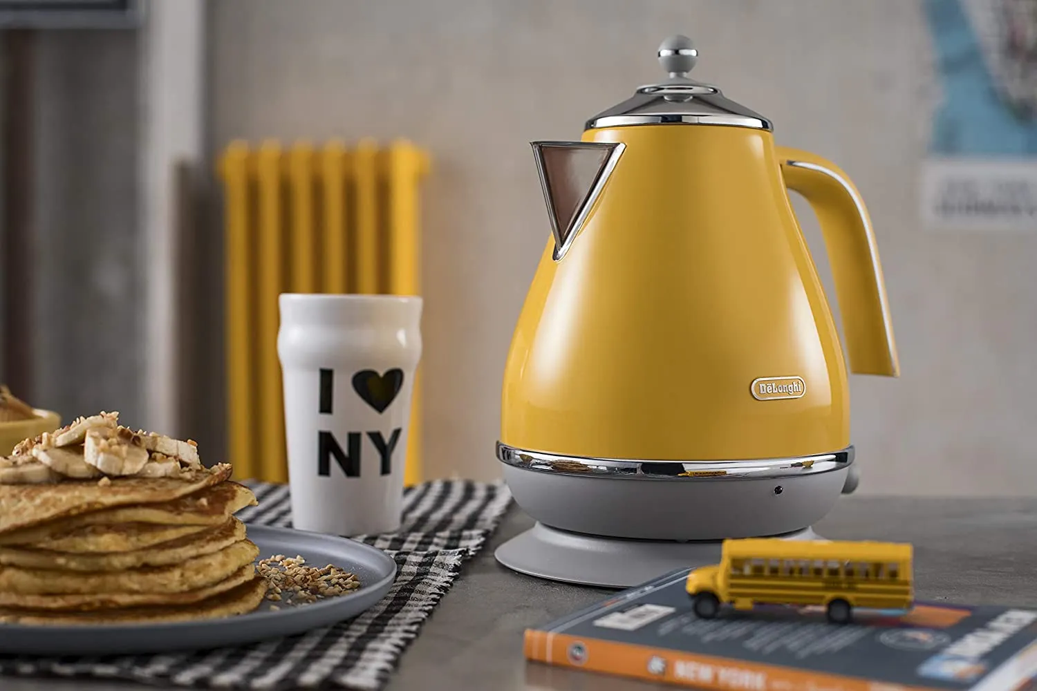 Delonghi Icona Capitals Kettle New York Yellow KBOC2001Y