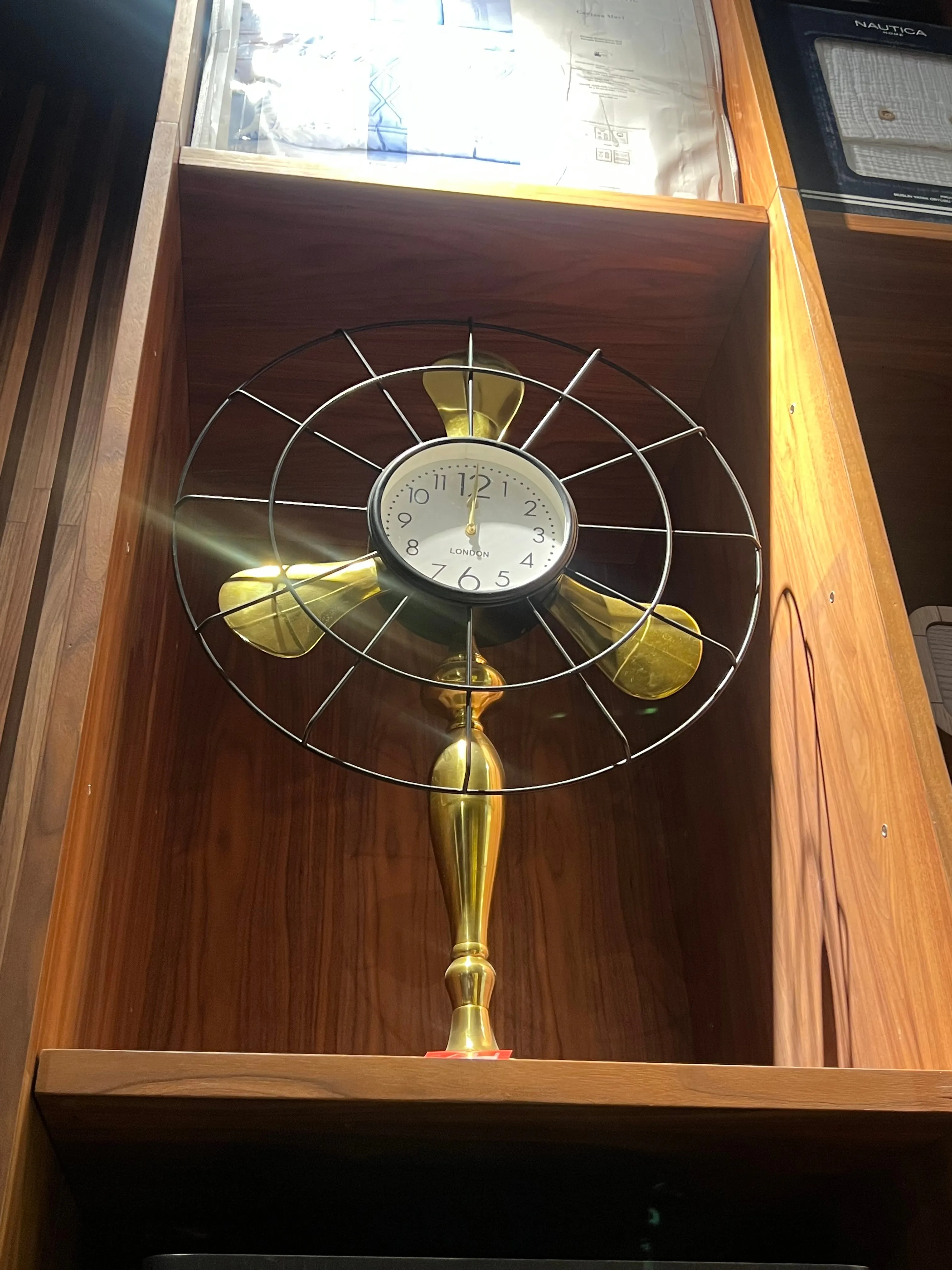 Display Item - Fan-Style Table Clock 14840-02 Nakheel